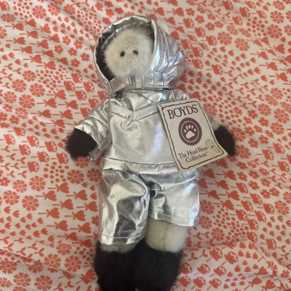 Boyd's Plush Cow Hershey Astronaut New The Head Bean Collection